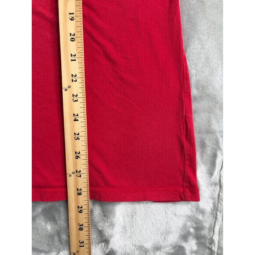 True Religion Buddha Guitar World Tour Men's T-Shirt XXL Red Large Front Graphic